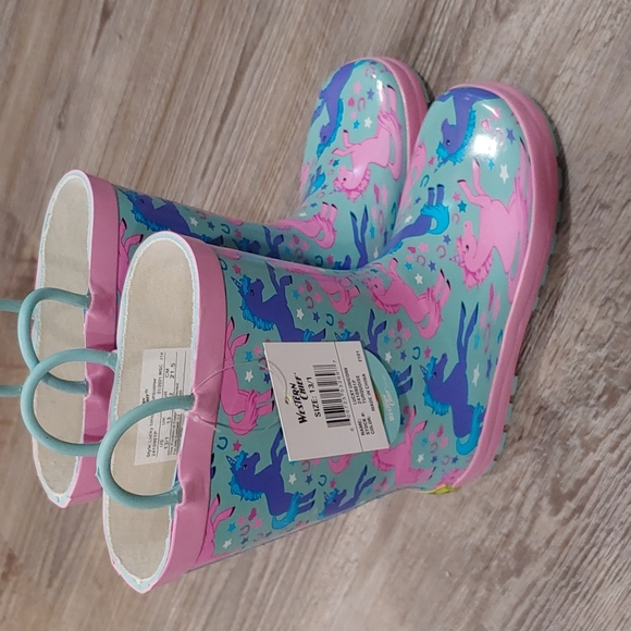 NWT Western Chief Lucky Unicorn Rain Boots Size 13/1 - Picture 4 of 4